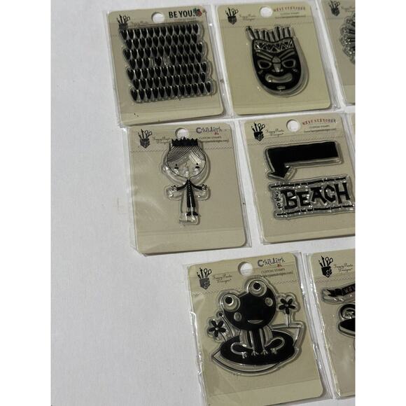 11 Lot Fancy Pants Designs Clear Stamps Wave Searcher Summer Soul Childish Tiki - Picture 2 of 5